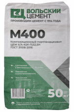 Цемент М-400 50кг ЦЕМ II/В-Ш 32,5Н Д20