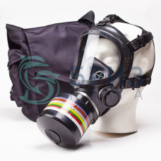Противогаз промышленный ППФ Бриз-3301 А1В1Е1К1SX(CO)NOP3RD маска ППМ категория 2 в сумке