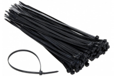 Хомут кабельный 5х200(4,8х200)мм черный 100шт нейлон Premium 00000PR5200Ч