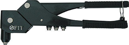 Заклепочник FIT 32035 2,4-4,8мм поворотный механизм 0-360° литой корпус L280 Профи
