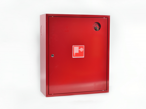 Шкаф пожарный металл. навесной закрытый ШПК-310НЗК 540х650х220мм для ф51/66мм красн.