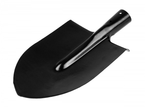 Лопата штыковая ЛКО остроконечная стальная эмаль черная  без черенка (ММК)
