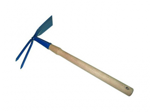 Мотыжка МК-2м комбинированая с лопаткой шир.53мм деревянная ручка L330хh160мм