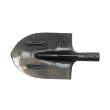 Лопата штыковая ЛКО(ЛШУ) рельсовая сталь  остроконечная эмаль черная К-2/1 без черенка