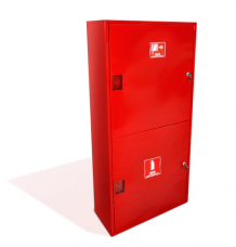 Шкаф пожарный металл. навесной 2отд. закрытый ШПК-320НЗК 540х1300х230мм красн.