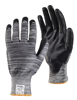 Перчатки полиуретановые Стронгкат HX6 BK частичное гладкие вязан. черный Summitech