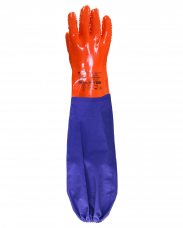Перчатки Рыбак Лонг-SP 10(XL) латекс с крошкой с ПВХ нарукавником К50Щ40 65см Safeprotect