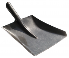 Лопата совковая строительная ЛСП рельсовая сталь эмаль черная S-1  без черенка .