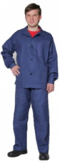 Костюм рабочий х/б (диагональ 220г/м2) куртка+брюки синий