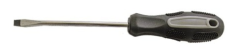 Отвертка БМ шлицевая магнит Cr-Vd обрезиненная ручка