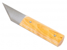 Нож сапожный (резина,кожа) лезвие-уголок дерев.ручка 170/65мм (19-0-018)