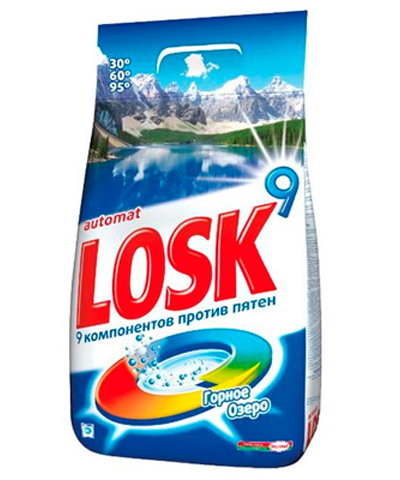 Порошок стиральный Losk автомат 2,7кг колор,горное озеро 1/4 Henkel 935752 935747