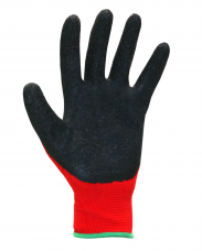 Перчатки НейпЛат основа-нейлон латексное частичное красный с черным Safeprotect