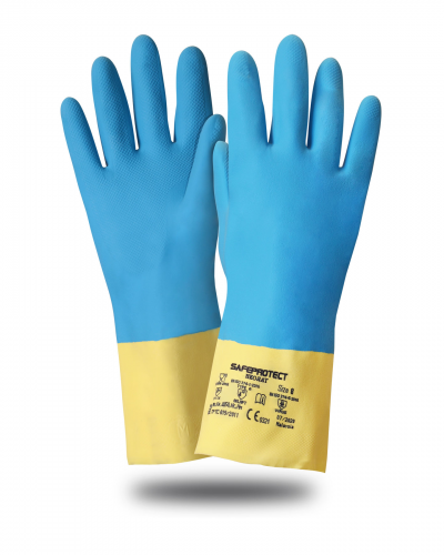 Перчатки Неолат неопрен/латекс хлопоковый слой 0,7мм 32см Safeprotect