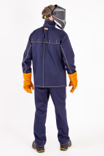Костюм сварщика Волат-У 2кл. куртка+брюки тк.Технология хлопок 490г/м2 ОП т.синий