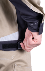 Куртка Турбо Safety мужская бежевый+т.серый